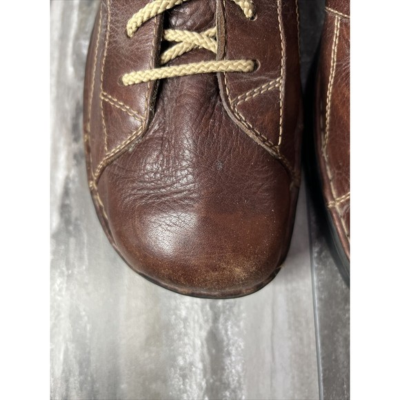 Merrell World Piece Dark Brown Mens 13 Leather Loafers Low - Picture 6 of 9